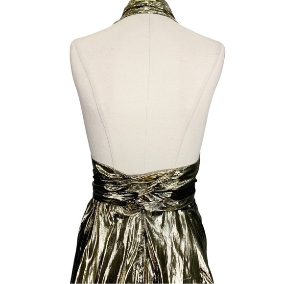 Vintage Rosemary Brantley Marylin Manroe Style Halter Midi Dress Size XS - Picture 10 of 13